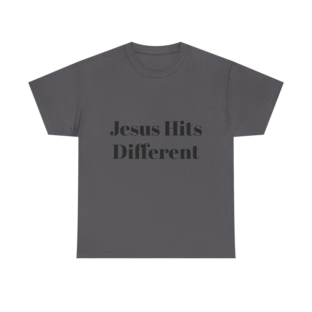 Unisex Jesus hits different Heavy Cotton Tee