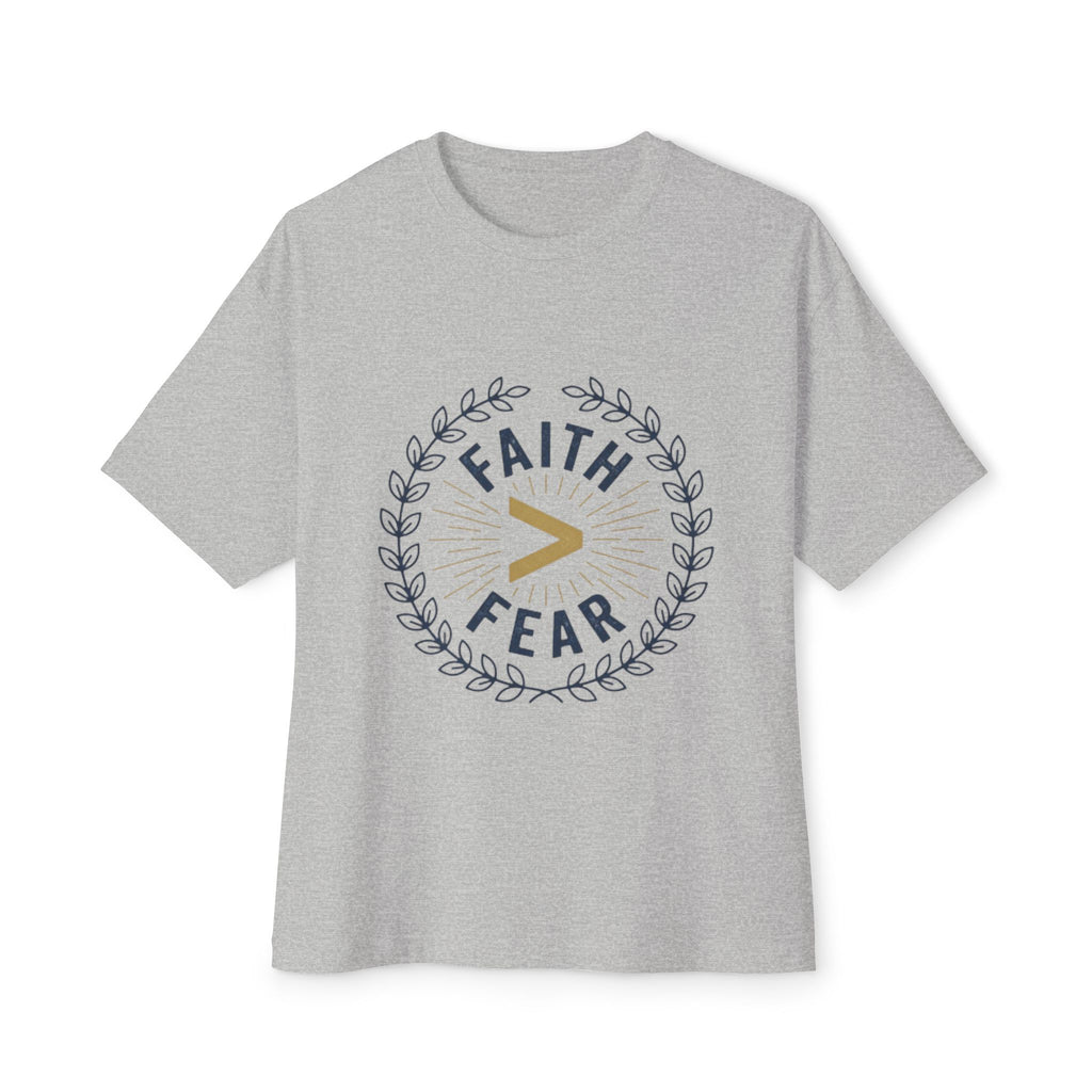 Faith > Fear Christian Tee — Inspirational Faith Over Fear Shirt