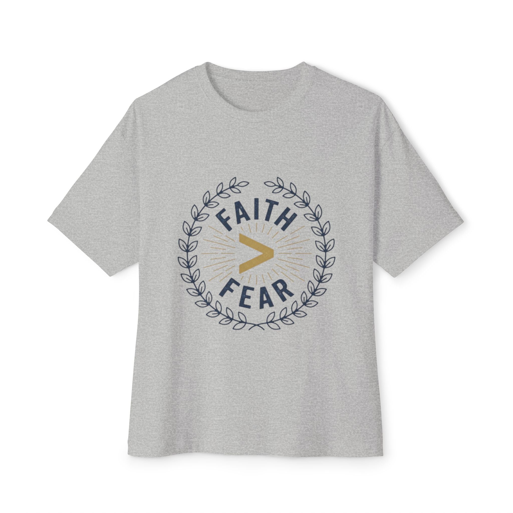 Faith > Fear Christian Tee — Inspirational Faith Over Fear Shirt