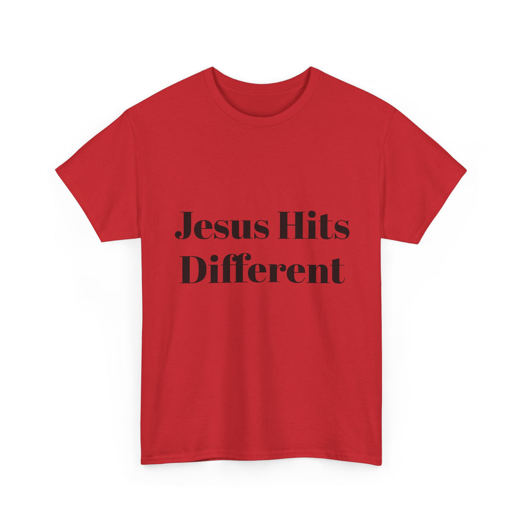 Unisex Jesus hits different Heavy Cotton Tee