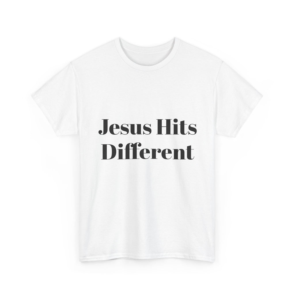 Unisex Jesus hits different Heavy Cotton Tee
