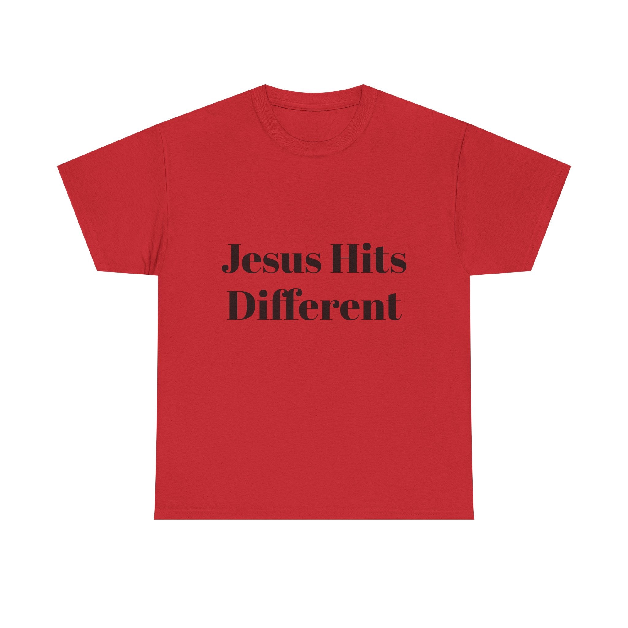 Unisex Jesus hits different Heavy Cotton Tee