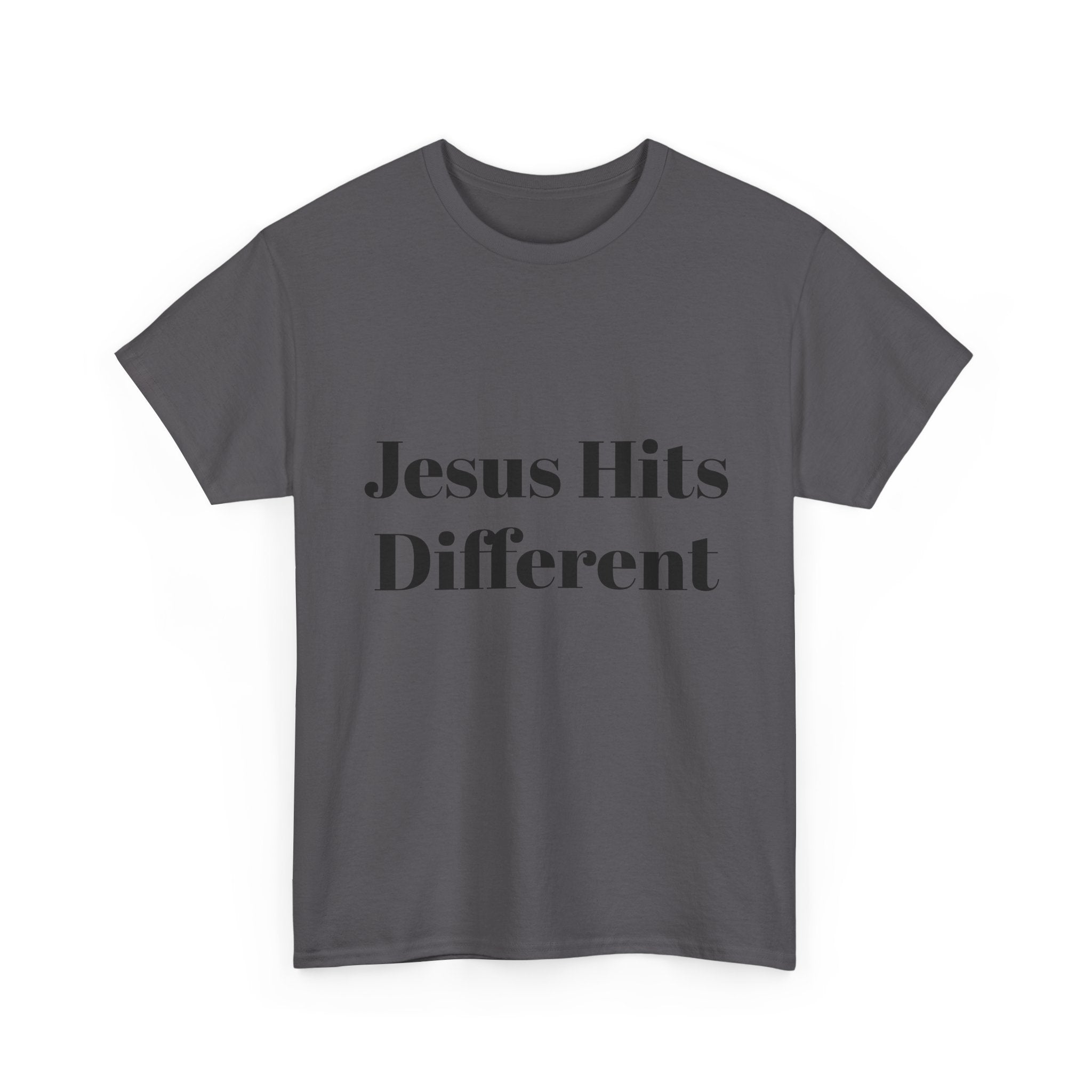 Unisex Jesus hits different Heavy Cotton Tee