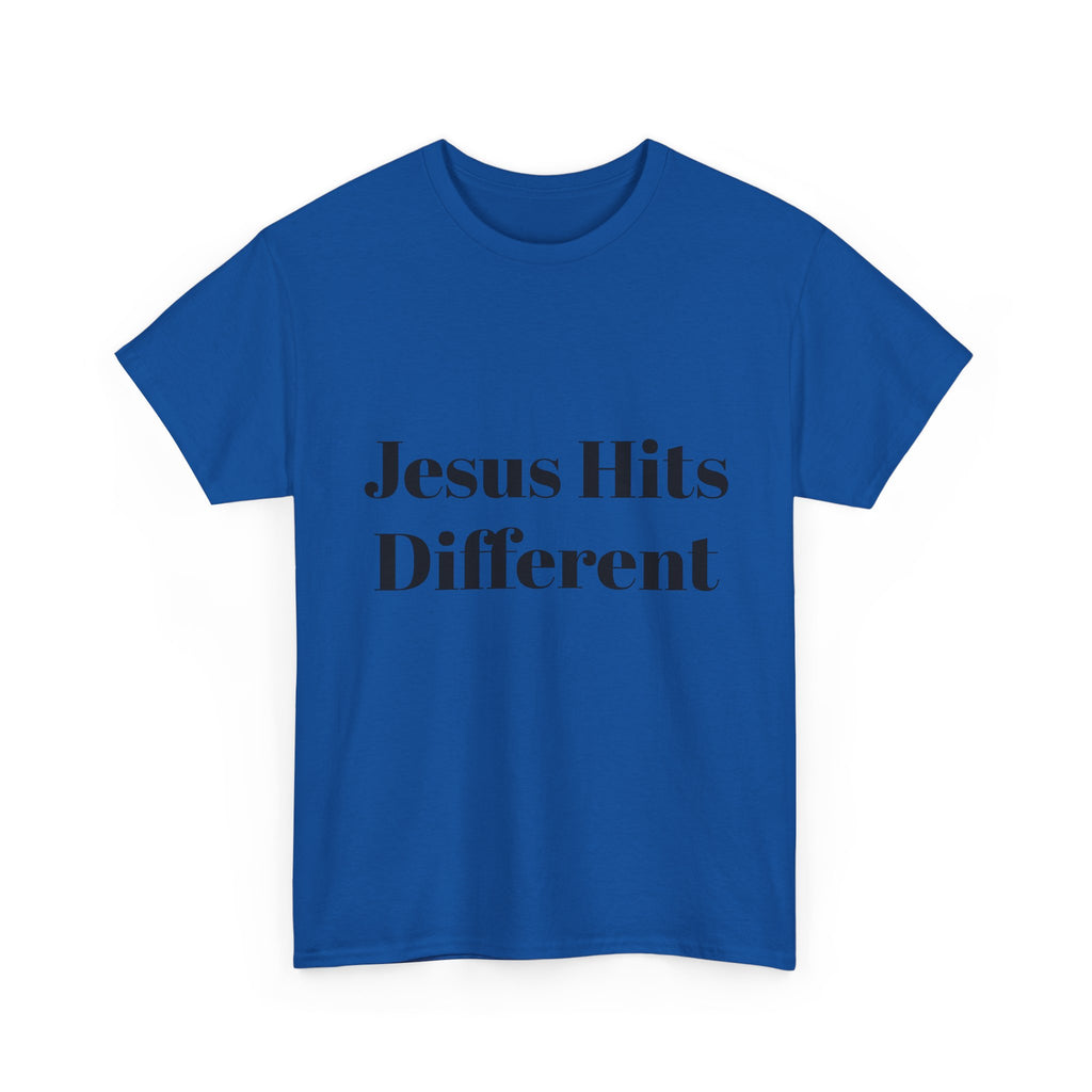 Unisex Jesus hits different Heavy Cotton Tee